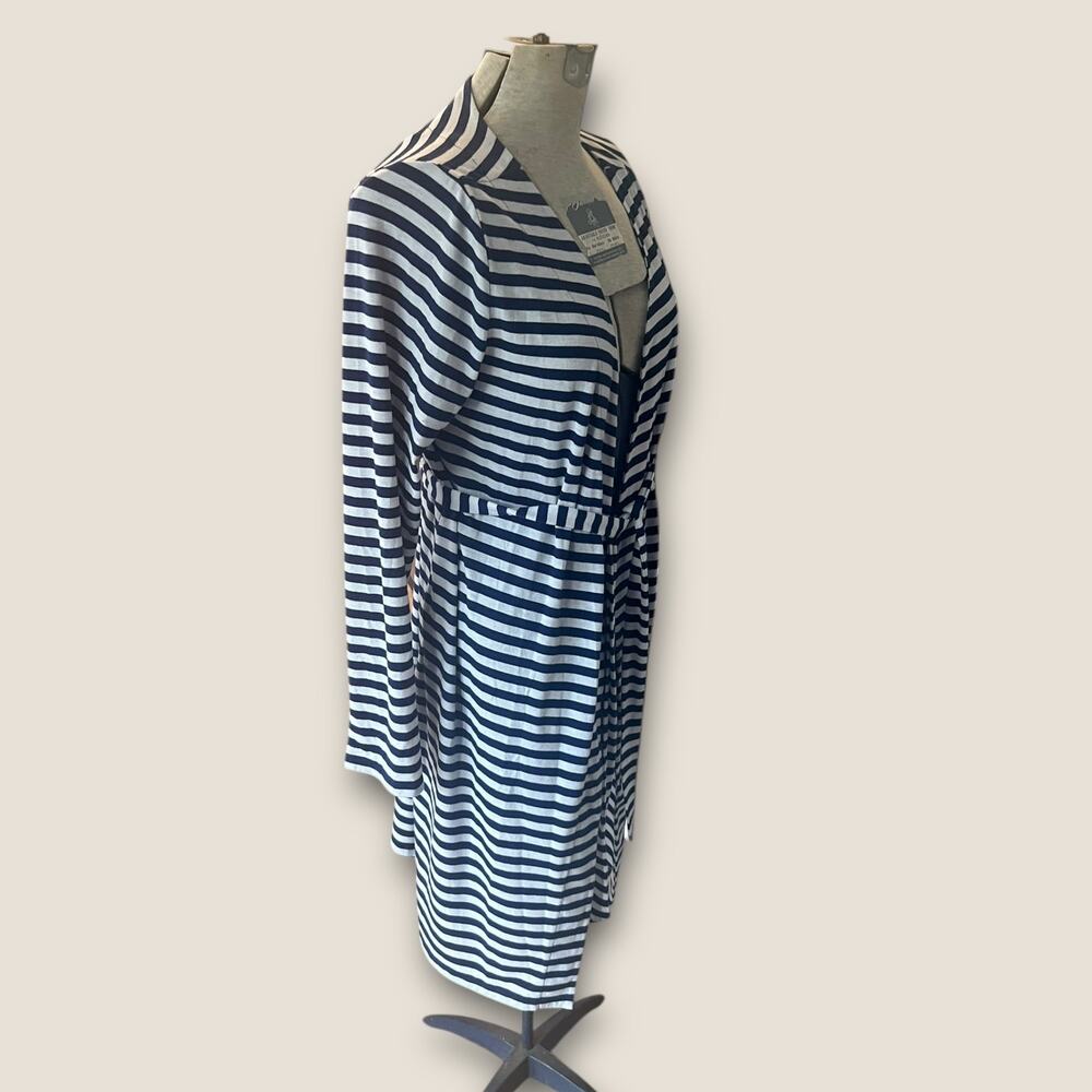 Striped Maternity Robe - Picture 3 of 4